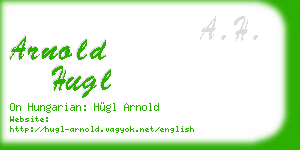 arnold hugl business card